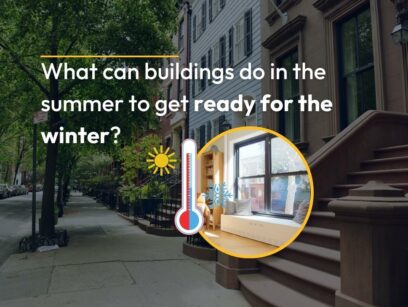 What can buildings do in the summer to get ready for the winter?