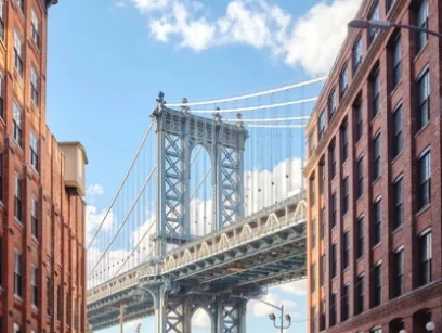 Photo of the Brooklyn Bridge in New York City